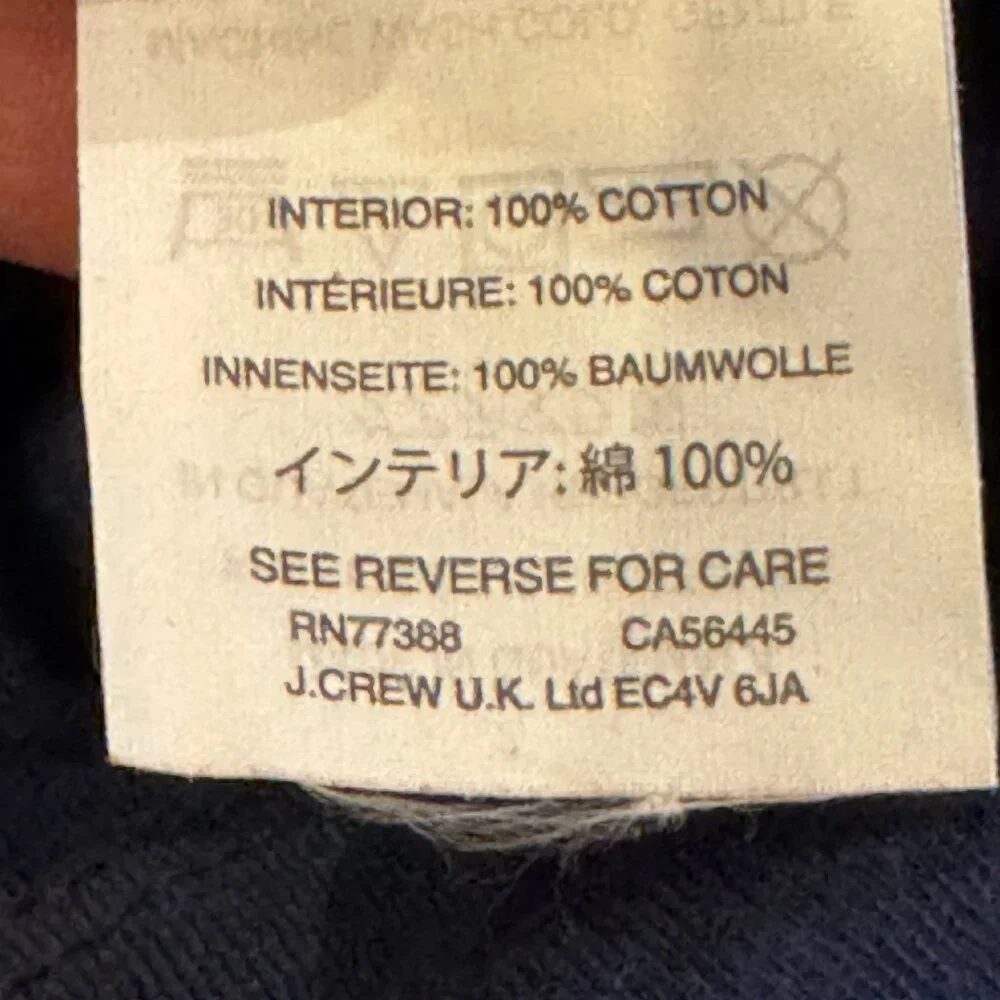 J.Crew Chocoholic Graphic Tee Navy Cotton Short Sleeve Size S - Picture 6 of 6